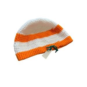 University of Tennessee NEW Hand Knit Orange/White S/M Beanie